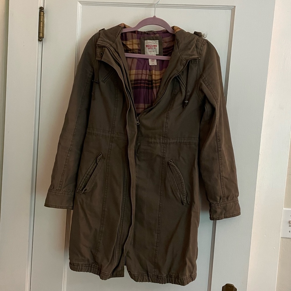 Heavy duty brown cargo jacket